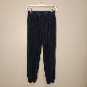John Galt California Blue Velour Joggers - OS